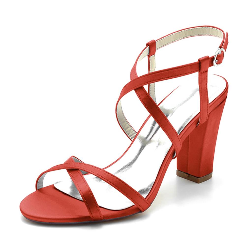 Hochwertige Brautschuhe für Damen Elegante Pumps Sandaletten mit hohem Absatz und offener Spitze - Perfekt für Hochzeit und Abend