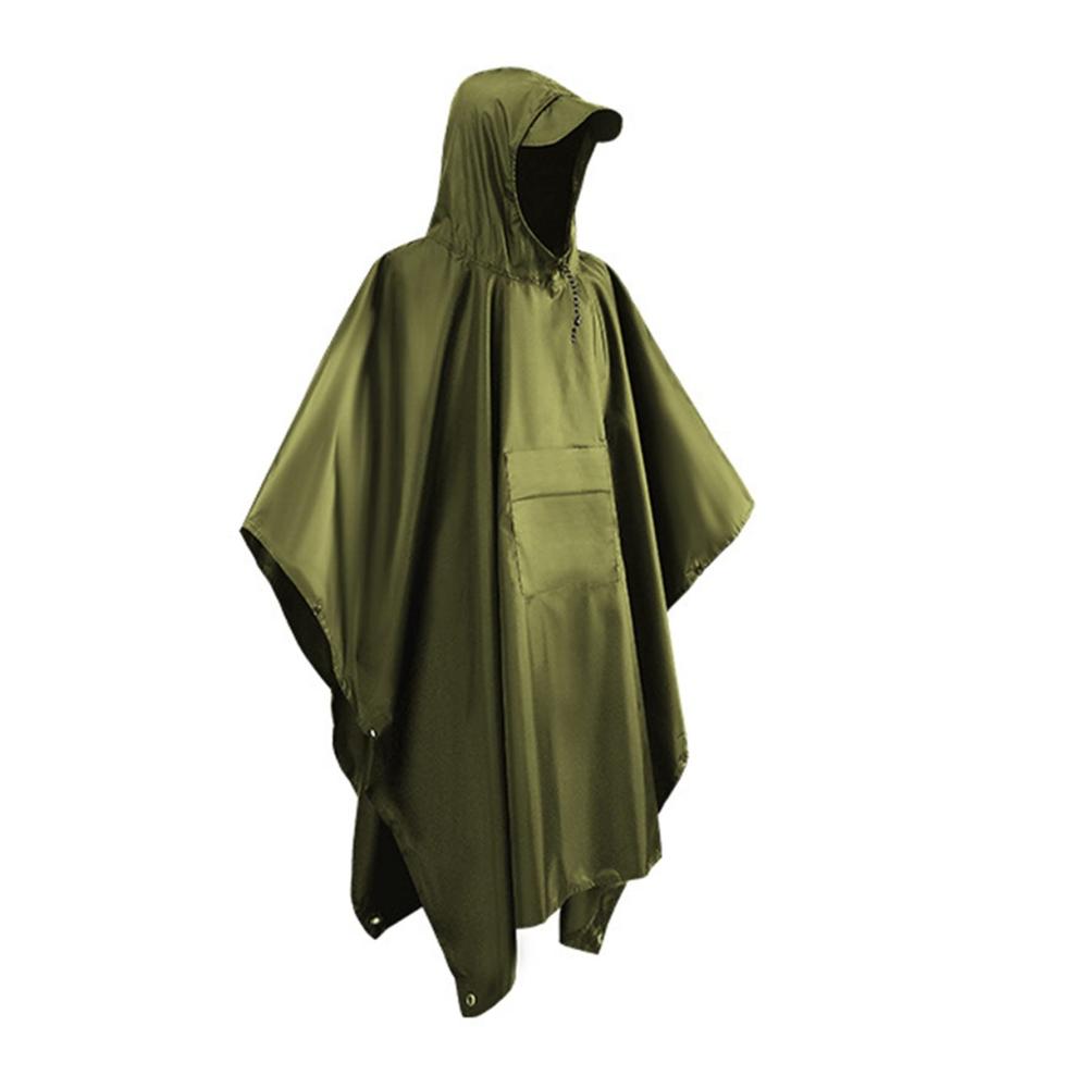 3-in-1 Herren Regenmantel mit Kapuze | Wasserdichter Markisen-Regenponcho für Outdoor-Aktivitäten