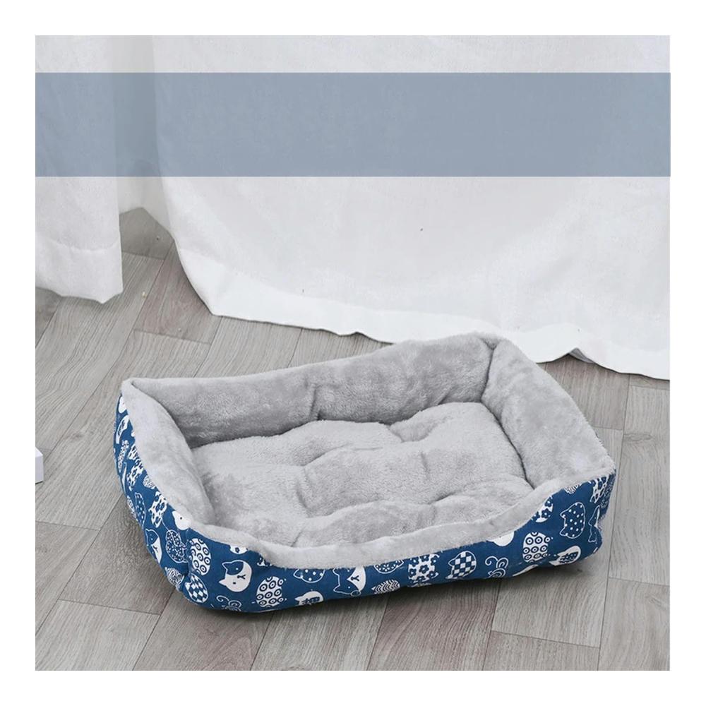 Großes Hundebett - Komfortables Haustier-Nest für Hunde und Katzen - Strickmützen-Design Warmes Schlafmatratze für kleine bis mittelgroße Hunde Welpen und Kätzchen