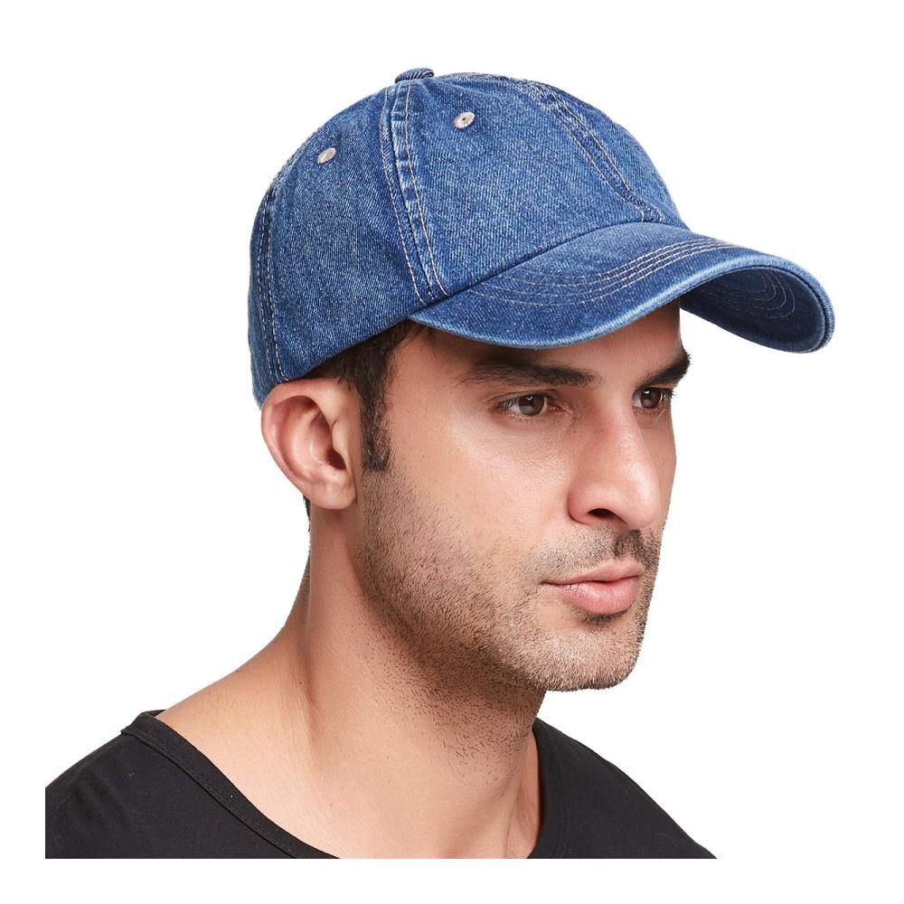 Washed Denim Baseball Cap - Stylische Low-Profile Basecap für Männer und Frauen