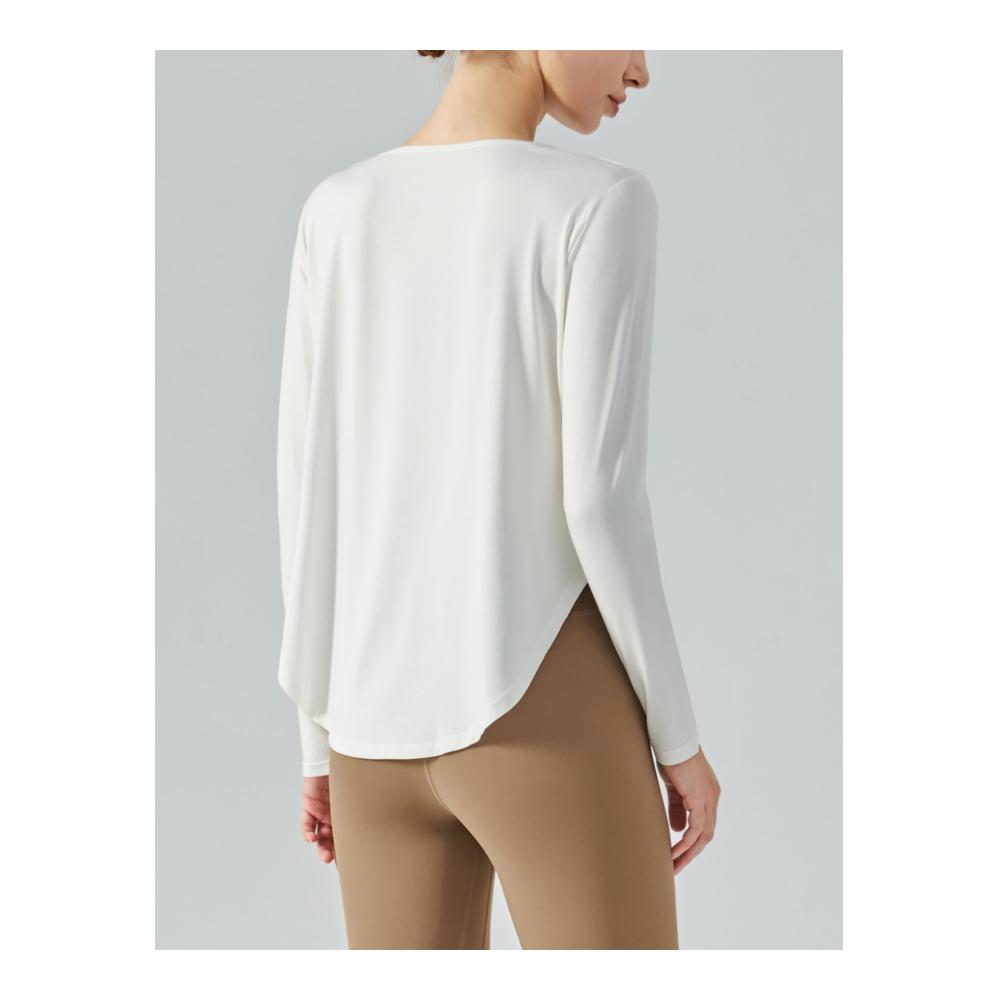 Langarmshirts Damen für Sport Fitness Yoga & Pilates - Atmungsaktive Longsleeve Oberteile für leichte Freizeit und Gym Laufshirt