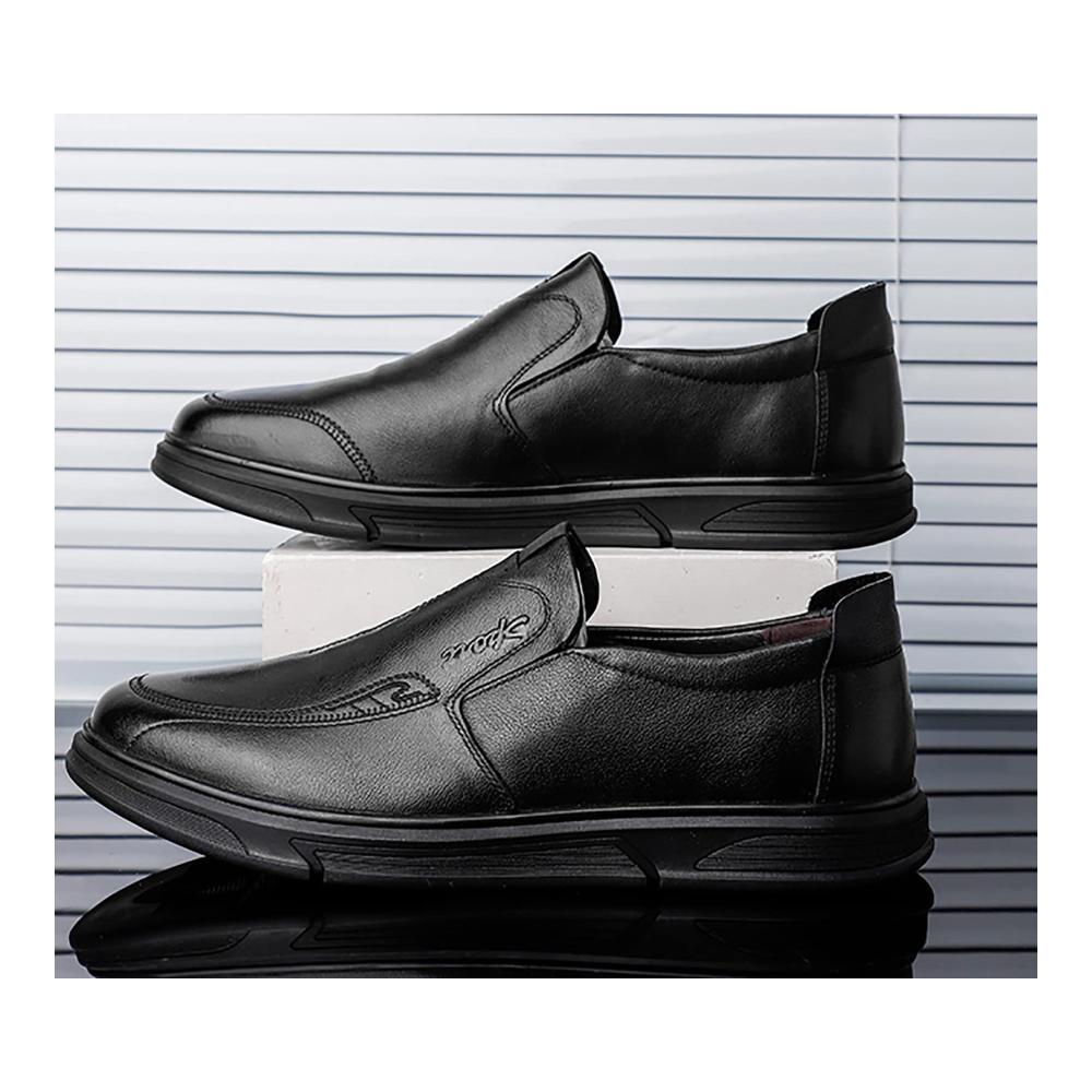 Klassischer Herrenschuh Eleganter Business-Halbschuh aus Leder Größe 48 mit Gummisohle