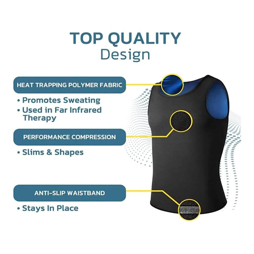 Lerx Male Shaper Tank 2.0 – Hochleistungs-Gynecomastia Kompressionstanktop für Männer Mansottile Ion Shaping Vest Tops Lerx für maximale Männer-Schlankheit