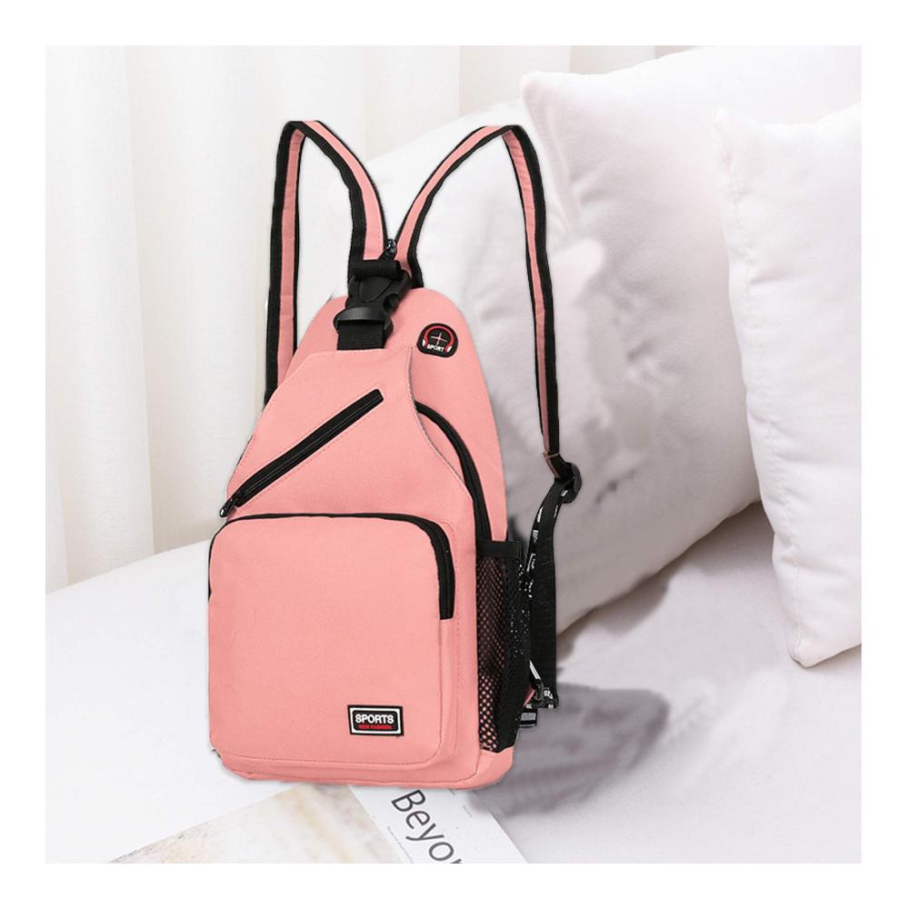 Damen Tagesrucksack Leichter Sling Bag mit Kopfhörerloch für Reisen Wandern und Sport – Klein aber geräumig aus strapazierfähigem Polyester hergestellt