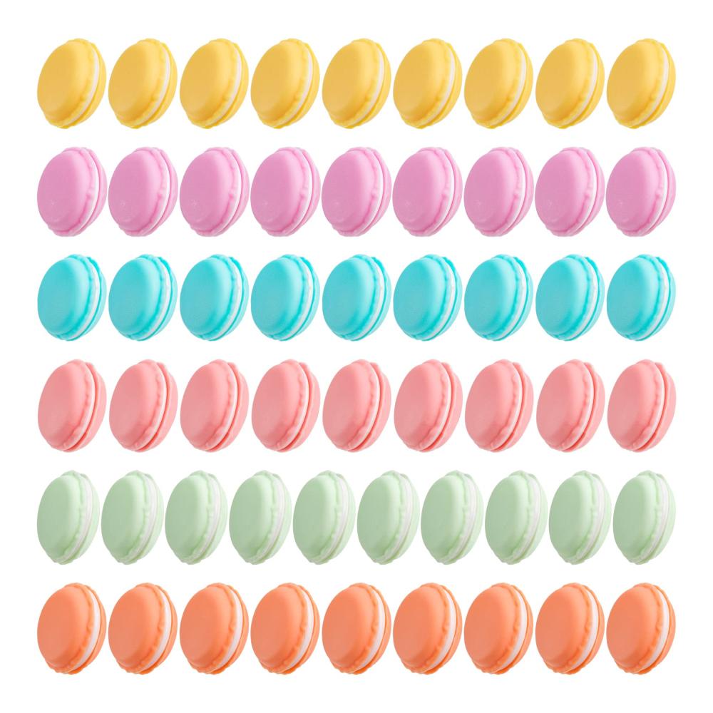 54er Set Mini Macaron Schmuckkästen - Bunte Aufbewahrungsboxen für Ohrringe Halsketten Pillen und Reisen