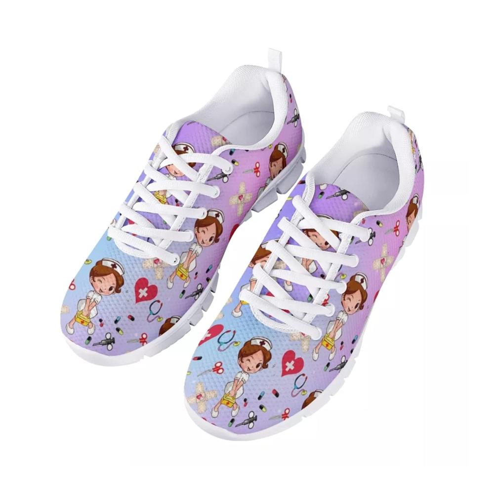 Trendy Nurse Lady Purple
