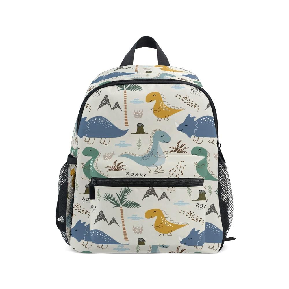 Dino Kinderrucksack für Vorschule und Kindergarten | Mnsruu Mehrfarbiger Tagesrucksack für Mädchen und Jungen