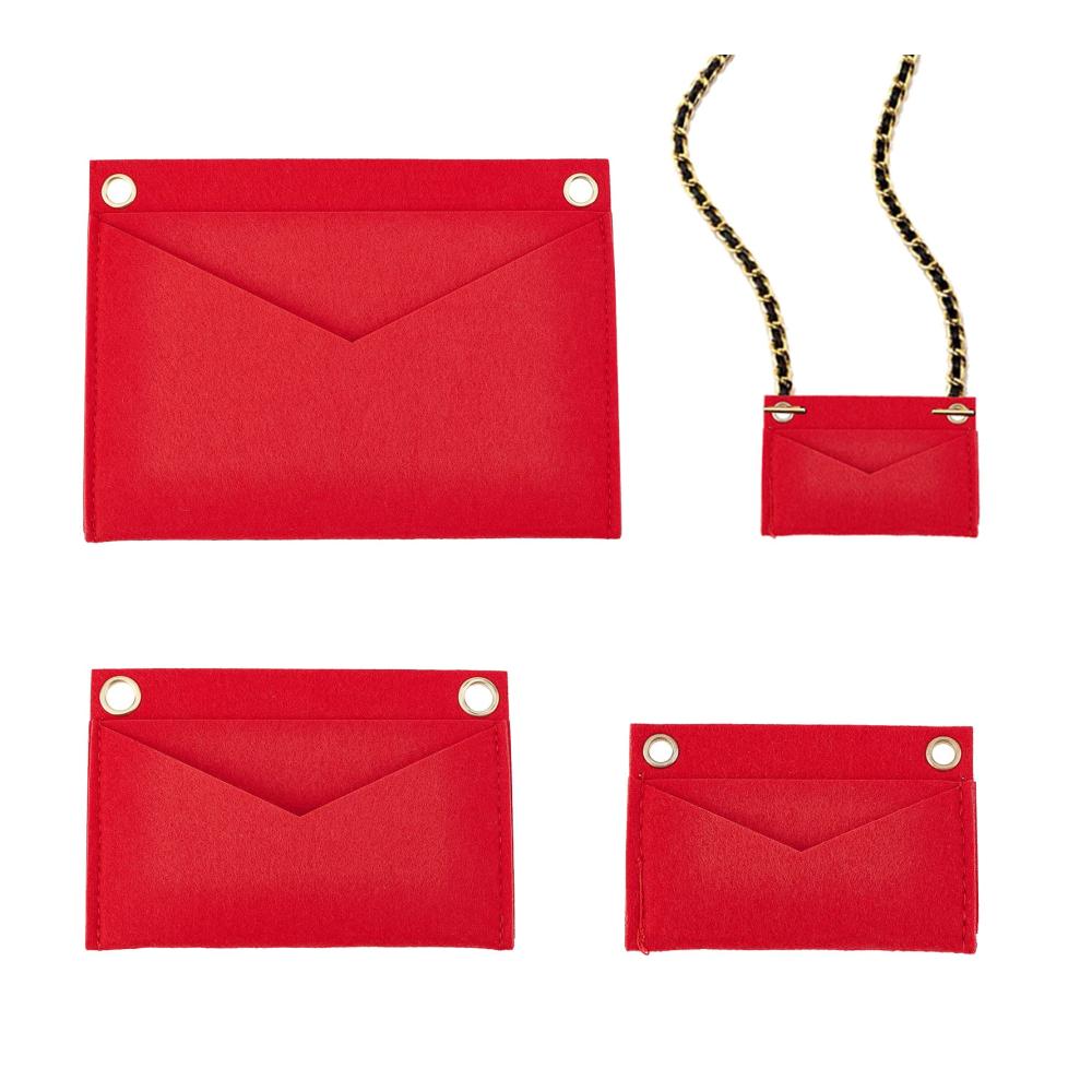 Filz-Geldbörsen-Organizer-Einsatz WADORN - Taschenorganizer für perfekte Ordnung Multi-Pocket-Einsatz Liner Pochette Envelope Bag Insert Conversion Kit Aufbewahrungszubehör - 3 Stile Filz-Taschen-Organizer Tasche in Tasche - 6/10/15 9cm breit
