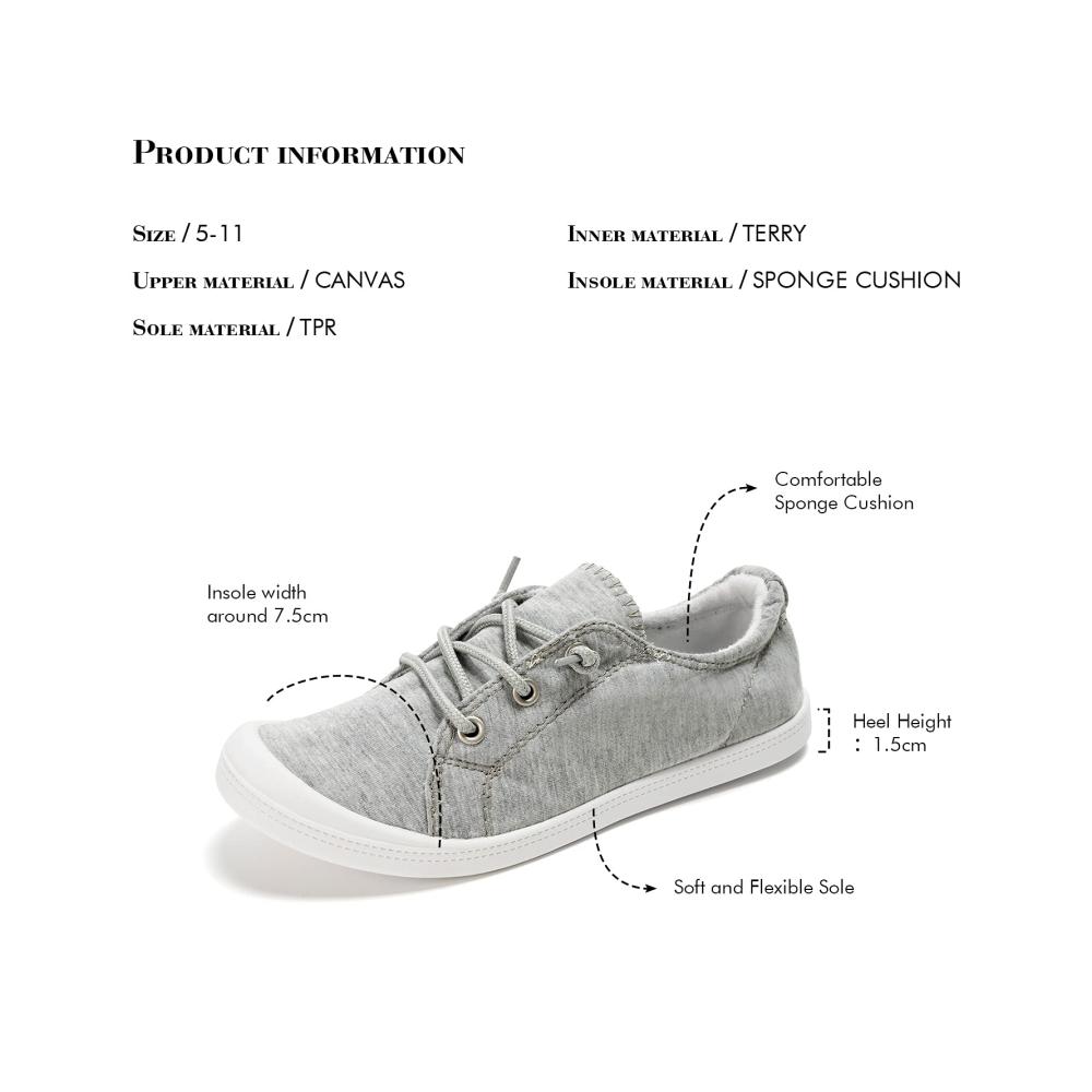 Canvas Slip-On Sneakers für Damen Bequeme Wanderschuhe mit HEVA-Style Mode und Komfort