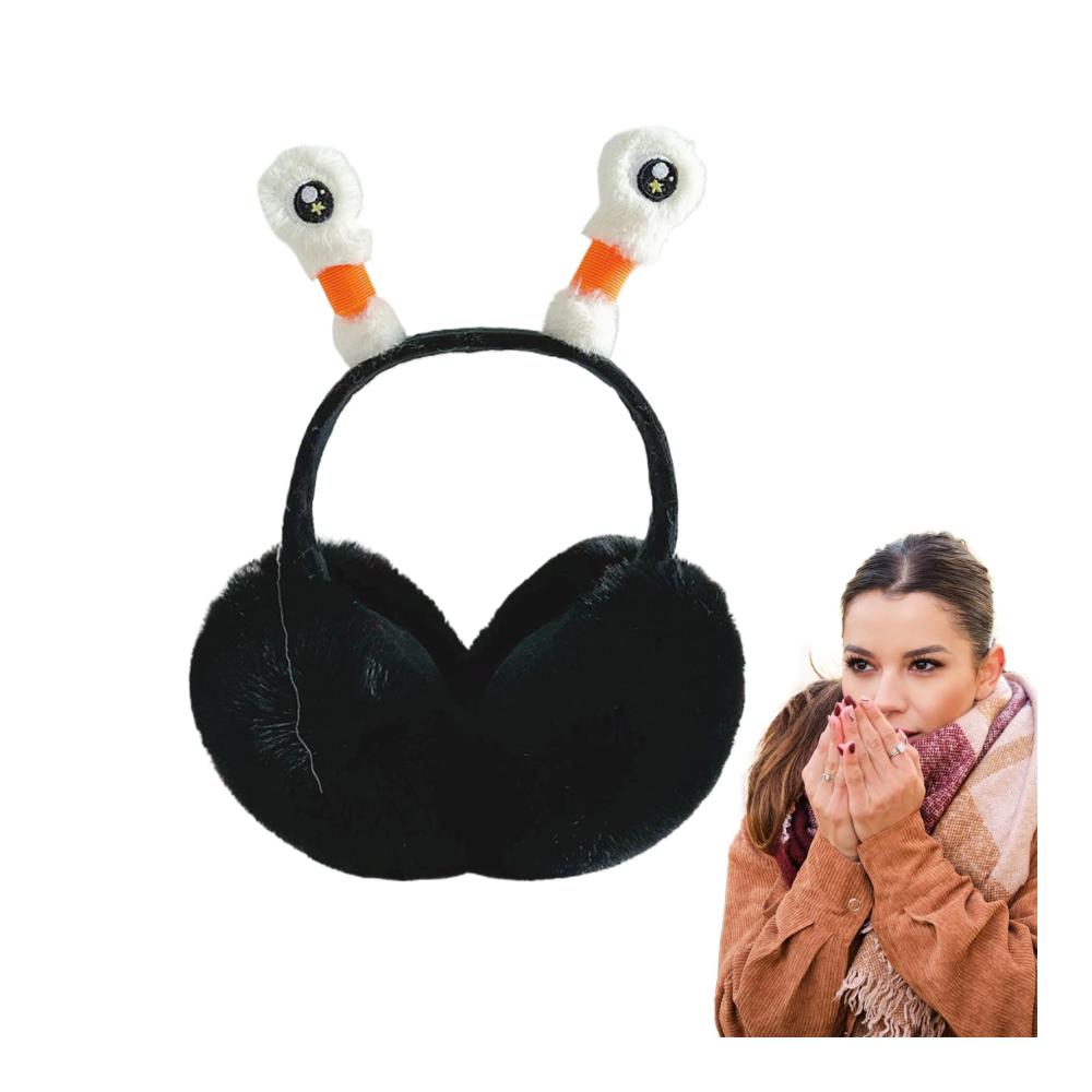 Winter-Ohrwärmer für Mädchen mit leuchtenden Tentakeln – Klappbare Ohrentaschen für kältere Tage ideal als Weihnachtsgeschenk für Familie und Klassenkameraden