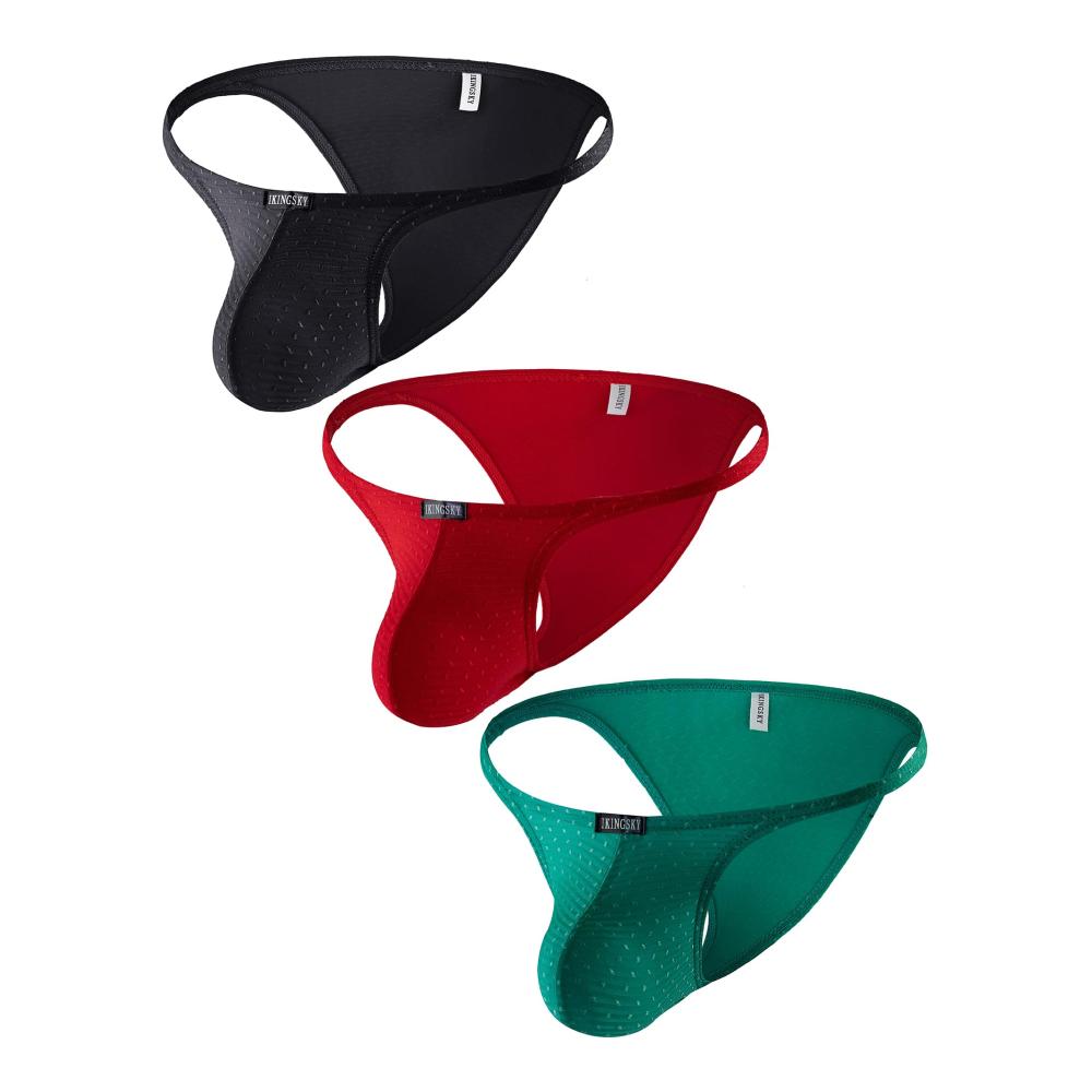 Brasilianischer Rücken Herren Slips - Sexy Durchsichtige Bikini-Unterwäsche mit Hoher Dehnung und Niedriger Taille