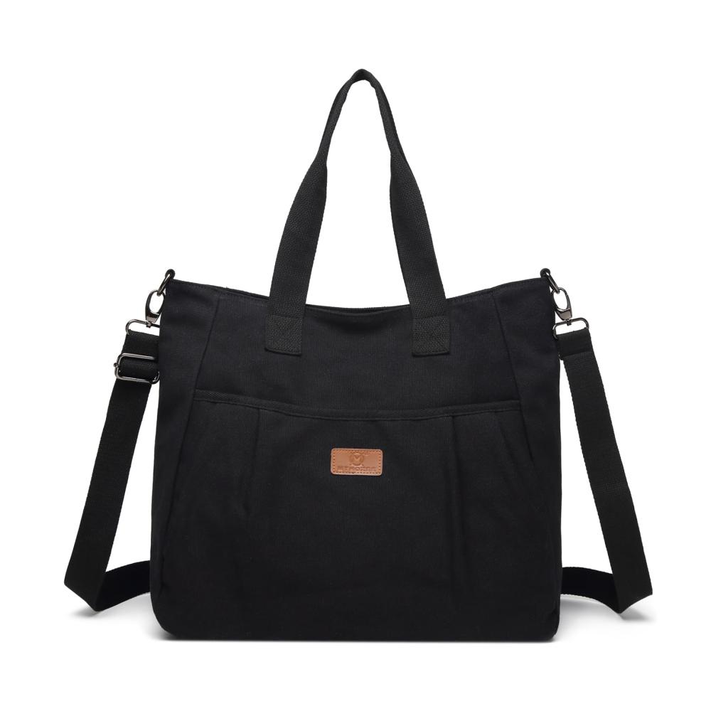 Damen Canvas Schultertasche - Große Umhängetasche für Mädchen - Strandtasche mit Crossover Design - Hobo Tasche Damen - Vielseitige Damenhandtasche
