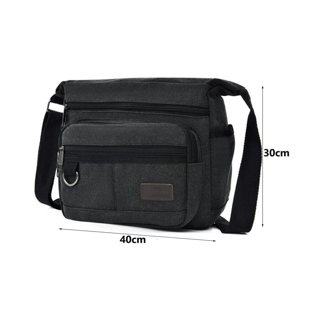 Canvas Messenger Bag Stilvolle Schultertasche für Outdoor-Abenteuer und Freizeit – Ideal für Reisen und den täglichen Gebrauch