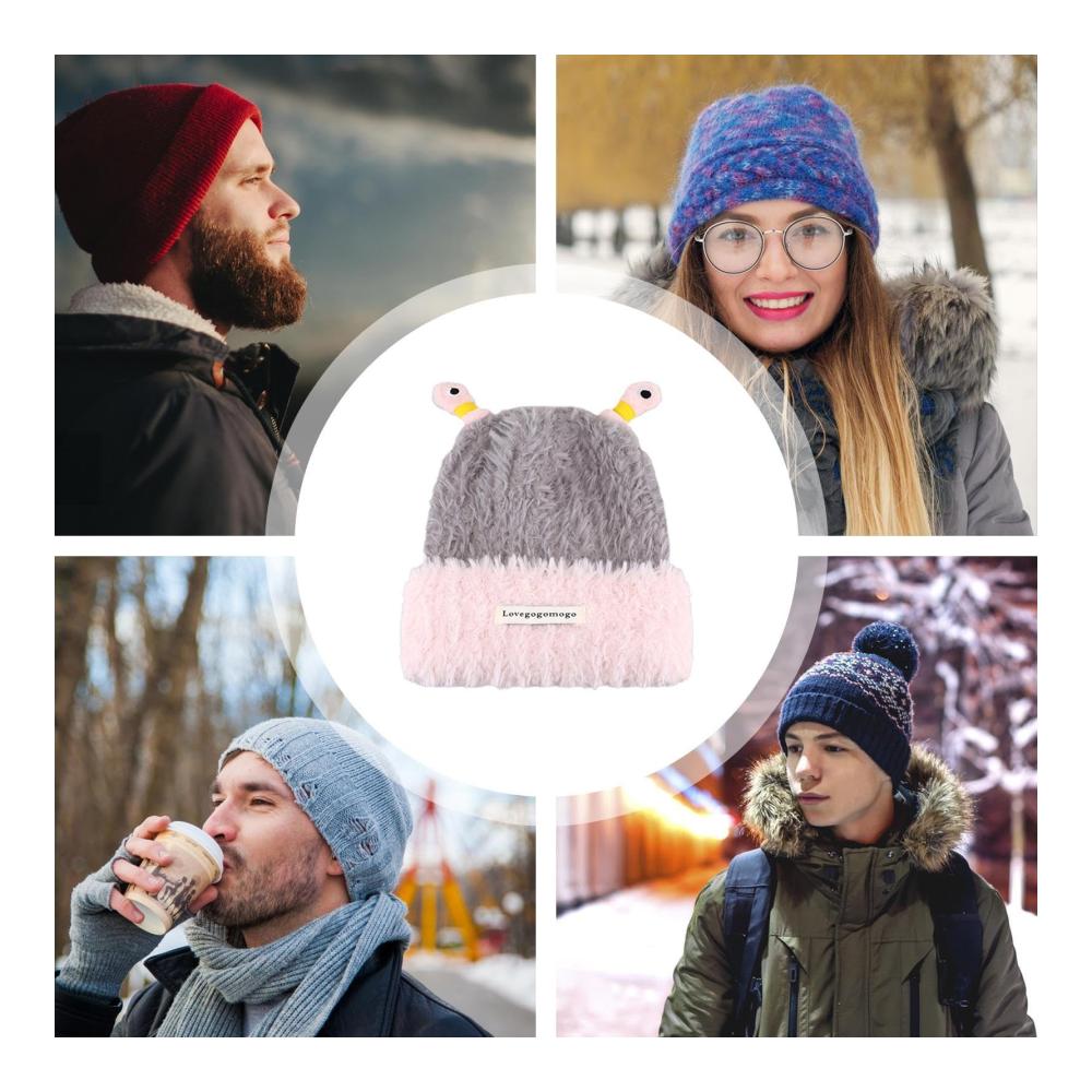 Leuchtende Cartoon-Tentakel Strickmütze – Lustige Wintermütze für Damen und Herren Ideal für Outdoor-Aktivitäten bei kaltem Wetter