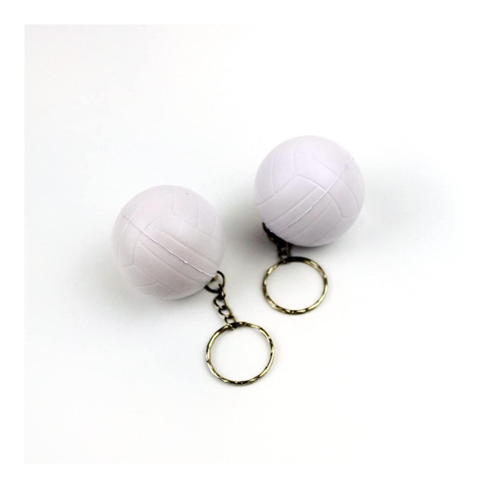 Damen Volleyball-Schlüsselanhänger 20er-Pack für Partygeschenke mit Volleyball-Stressball – Ideale Belohnung für Schulkarneval und einzigartiges Herzstück