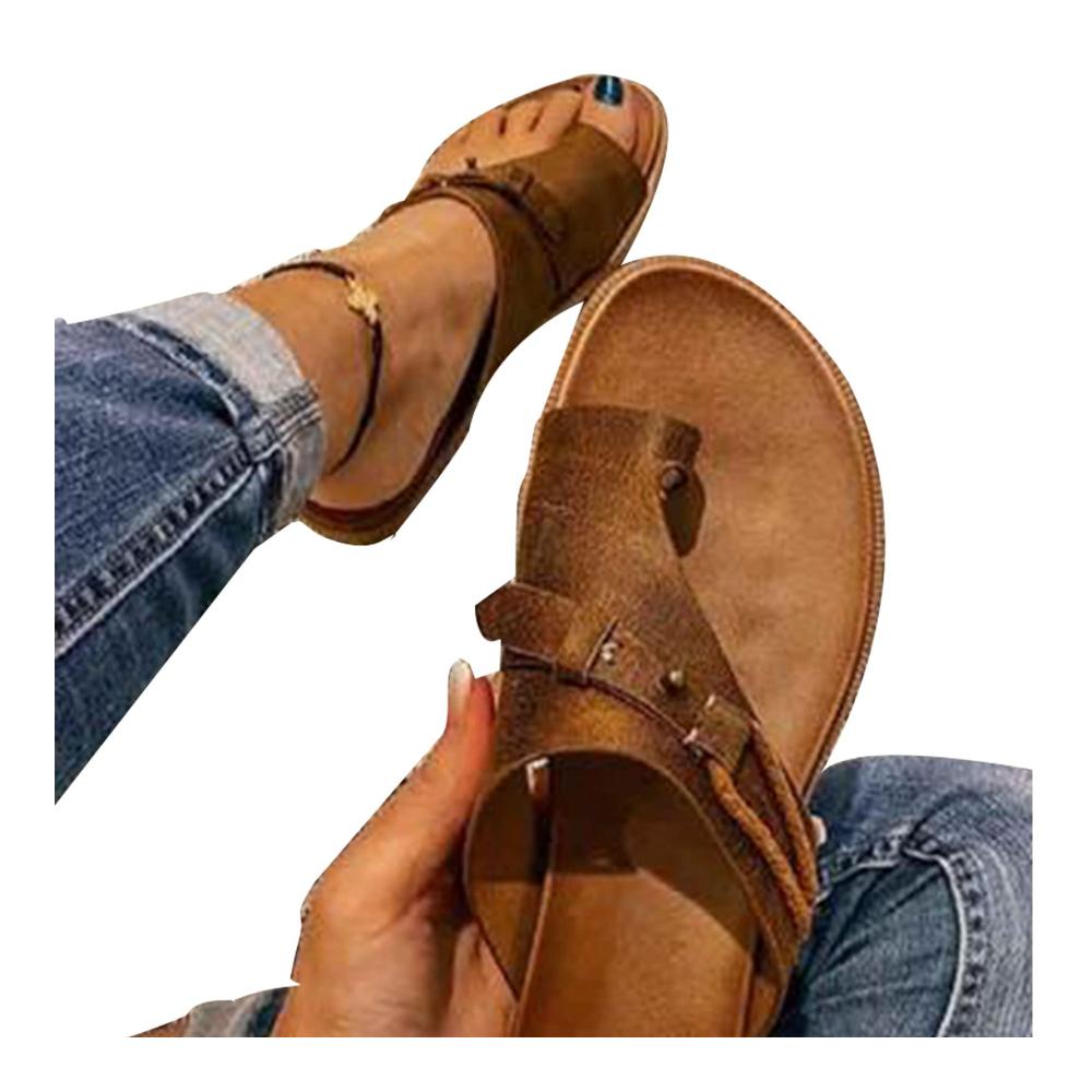 Orthopädische Zehentrenner Damen-Sandalen mit Arch Support | PVC Flip Flops für Sommer | Leichte Tanga Sandale mit Flacher Ferse