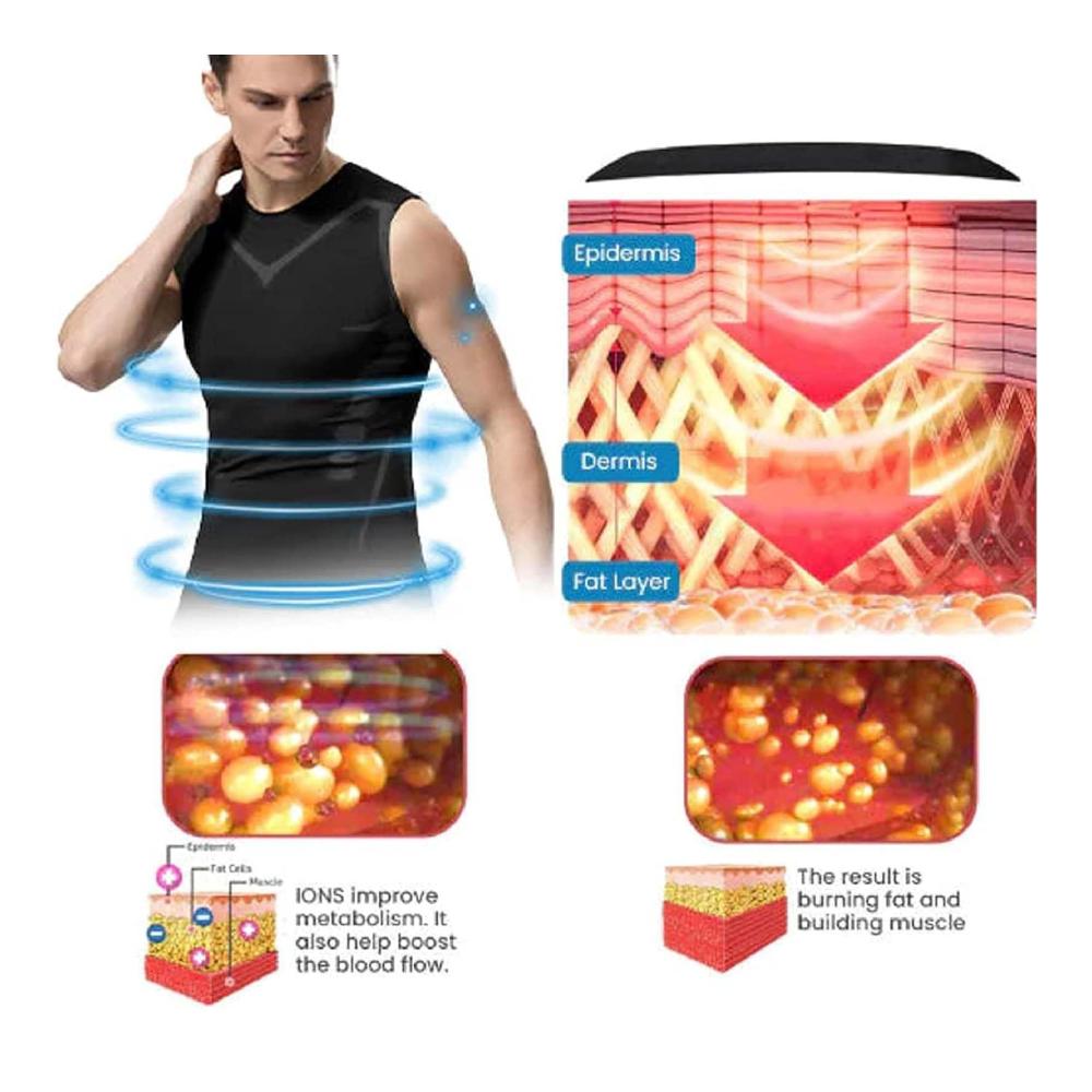 Ionic Shaping Vest für Herren - Energxcel Compression Unterhemd | Bequem & Atmungsaktiv