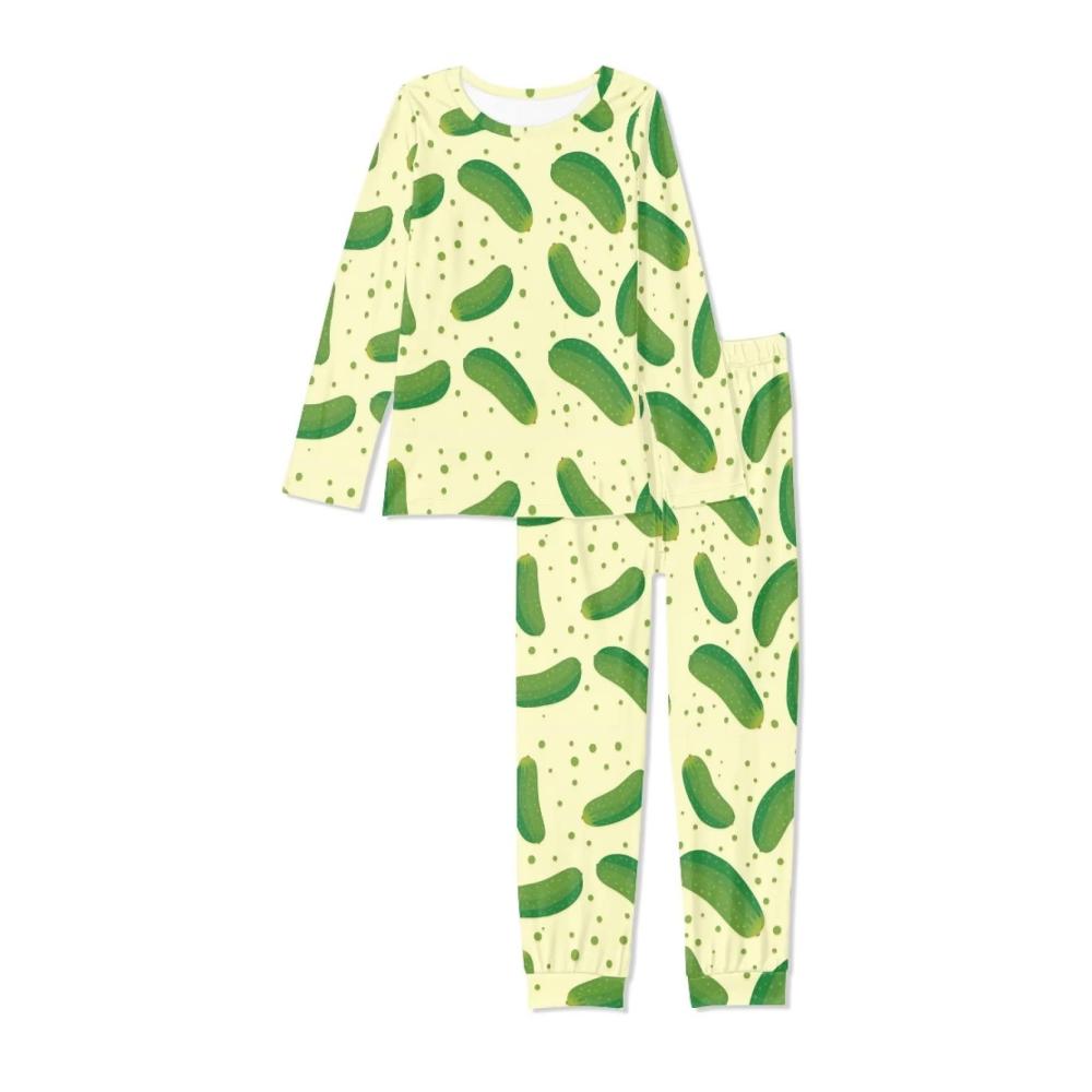 Damen Pyjama Set mit Tasche | Langarm Schlafanzug Übergröße - Bequeme Nachtwäsche mit Stil