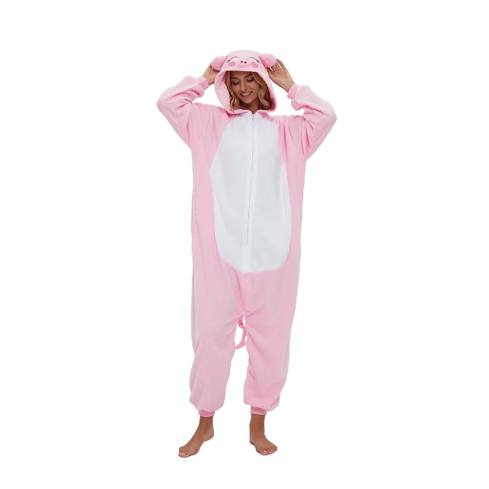 Tierischer Spaß SMITHROAD Jumpsuit - Fasching Halloween Cosplay - Fleece-Overall für Erwachsene - Unisex Schlafanzug & Nachtwäsche