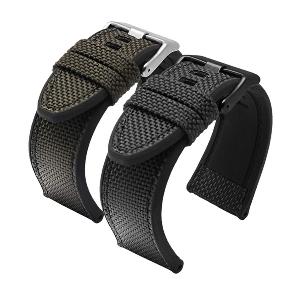 Strapazierfähiges Nylon Uhrenarmband | 24mm/26mm/28mm Größen | Atmungsaktiv & Verschleißfest