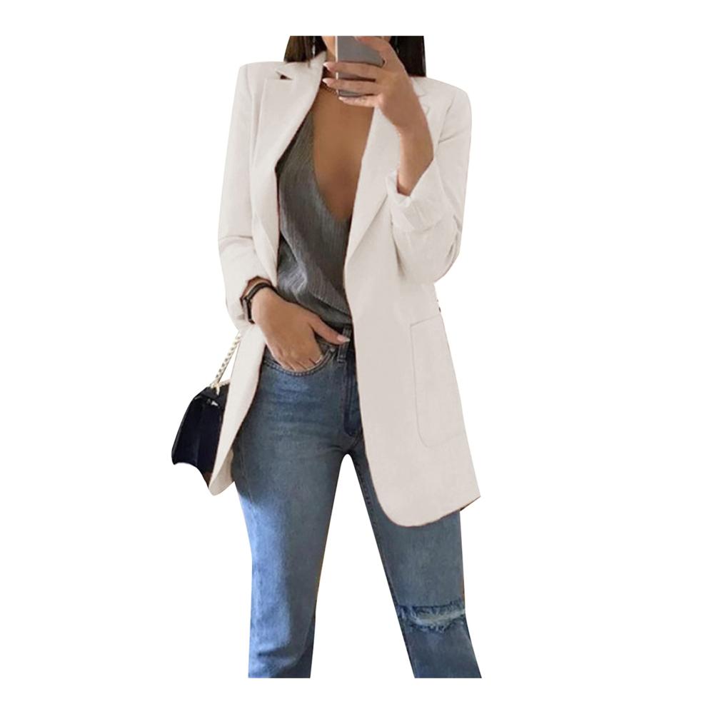 Damen Blazer Eleganter Langarm-Anzug für tägliches lässiges und berufliches Styling
