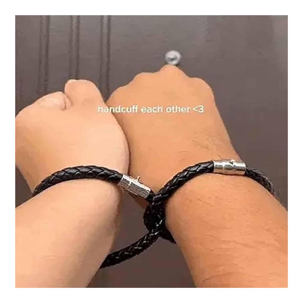Magnetische Paar-Armbänder Panova – Elegantes Lederarmband-Set mit Verschluss für Männer und Frauen