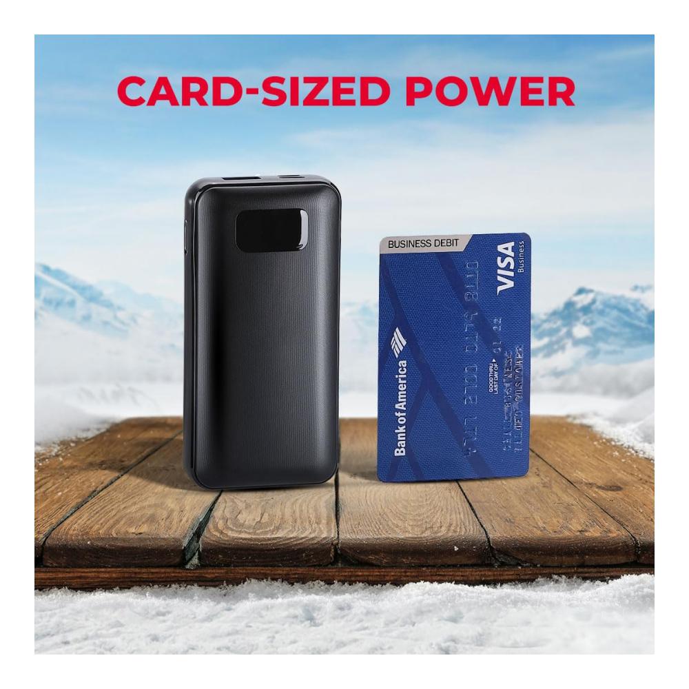 Heizbare Weste 5V 9600mAh Akku - Mobiles Ladegerät für beheizbare Jacke und Weste inklusive Powerbank für Mobiltelefone