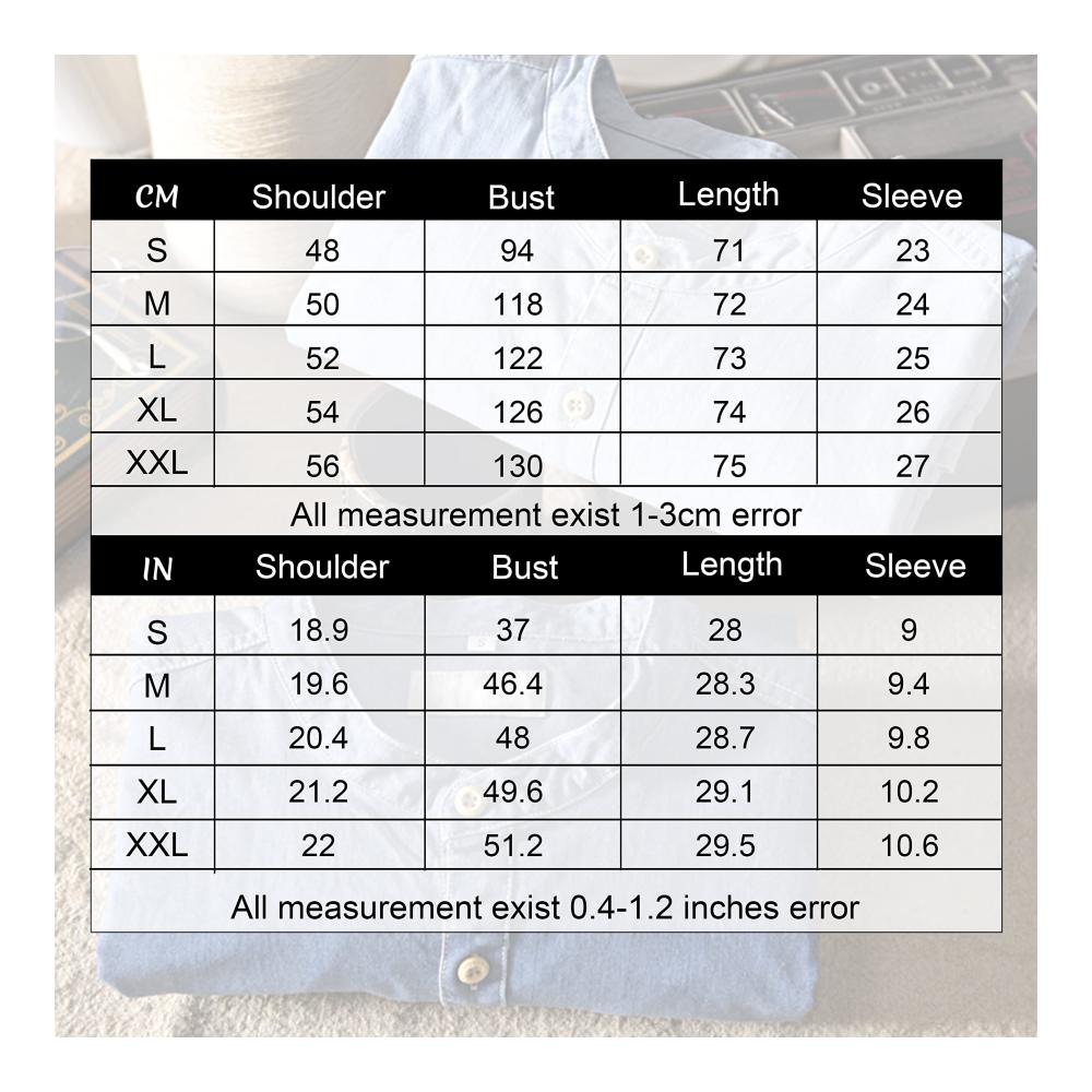 Herren Freizeithemd aus Baumwolle - Casual Jeanshemd kurzärmlig mit Button-Down-Kragen für den Sommer