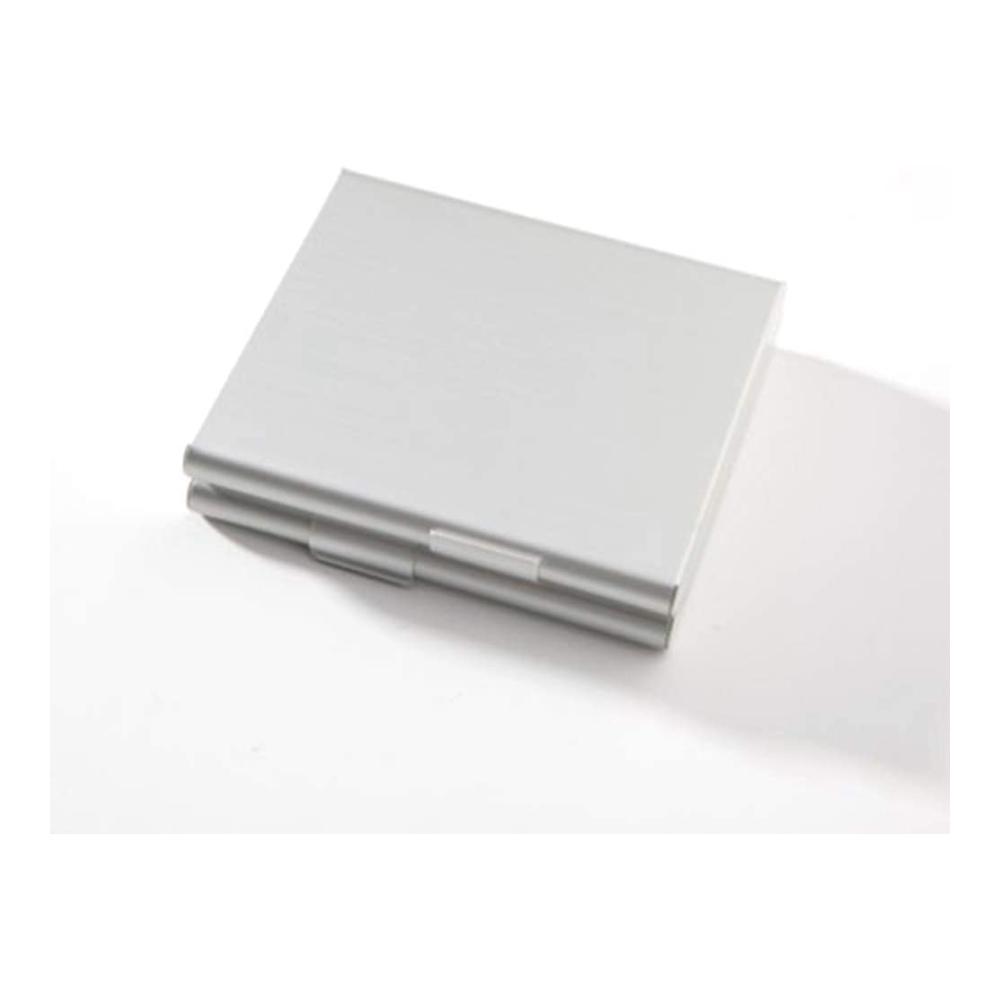 Metall Zigarettenetui - Tragbares Zigarettenetui aus Metall mit Platz für 20 Zigaretten - Silbernes Metallrahmen Zigarettenschachtel Geschenk für Männer (92 x 88 x 2 cm