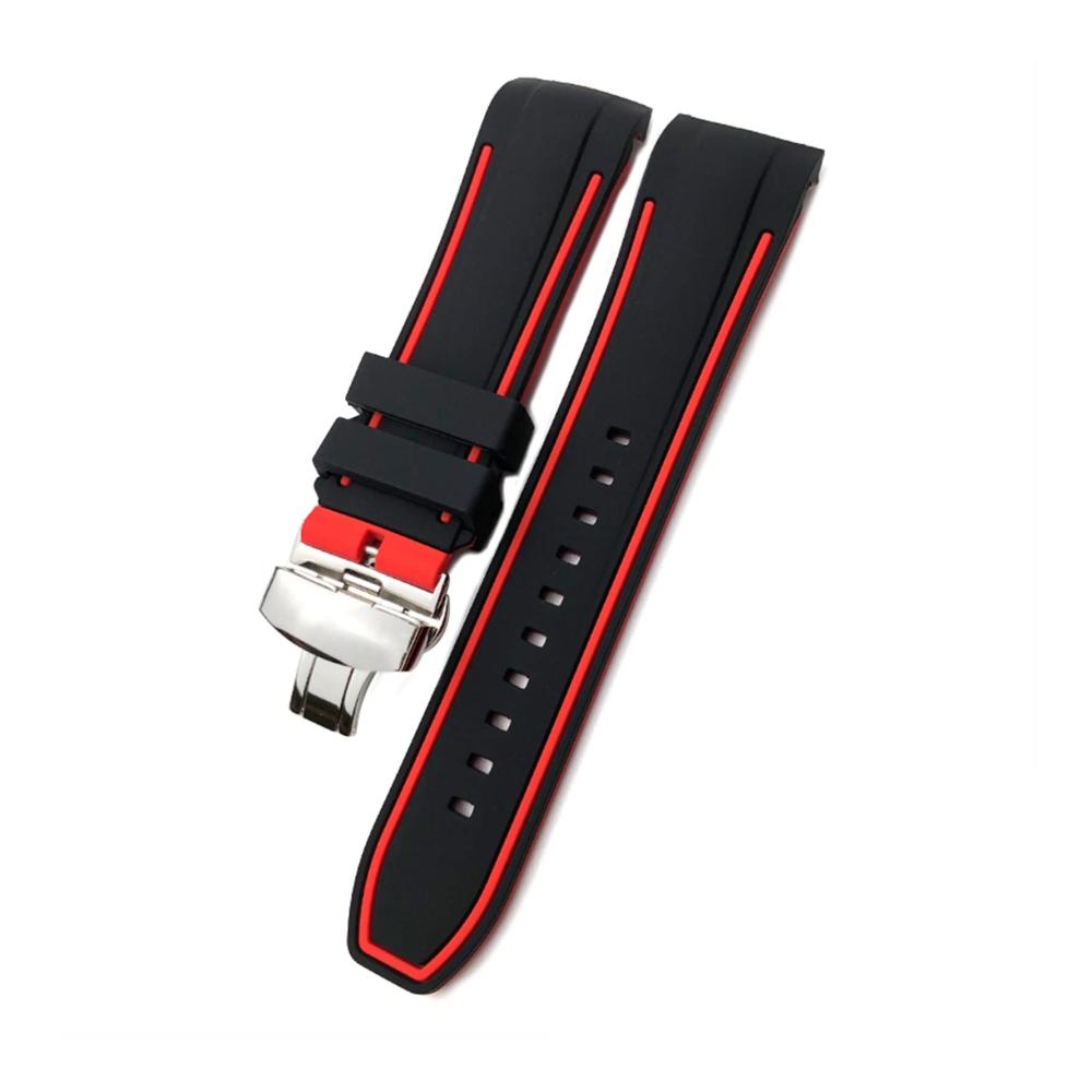 Uhrenarmband 23 mm 24 mm - Hochwertiges Gummi Silikon Ersatzarmband für T035617 T035 - Premium Qualität Speziell angefertigt