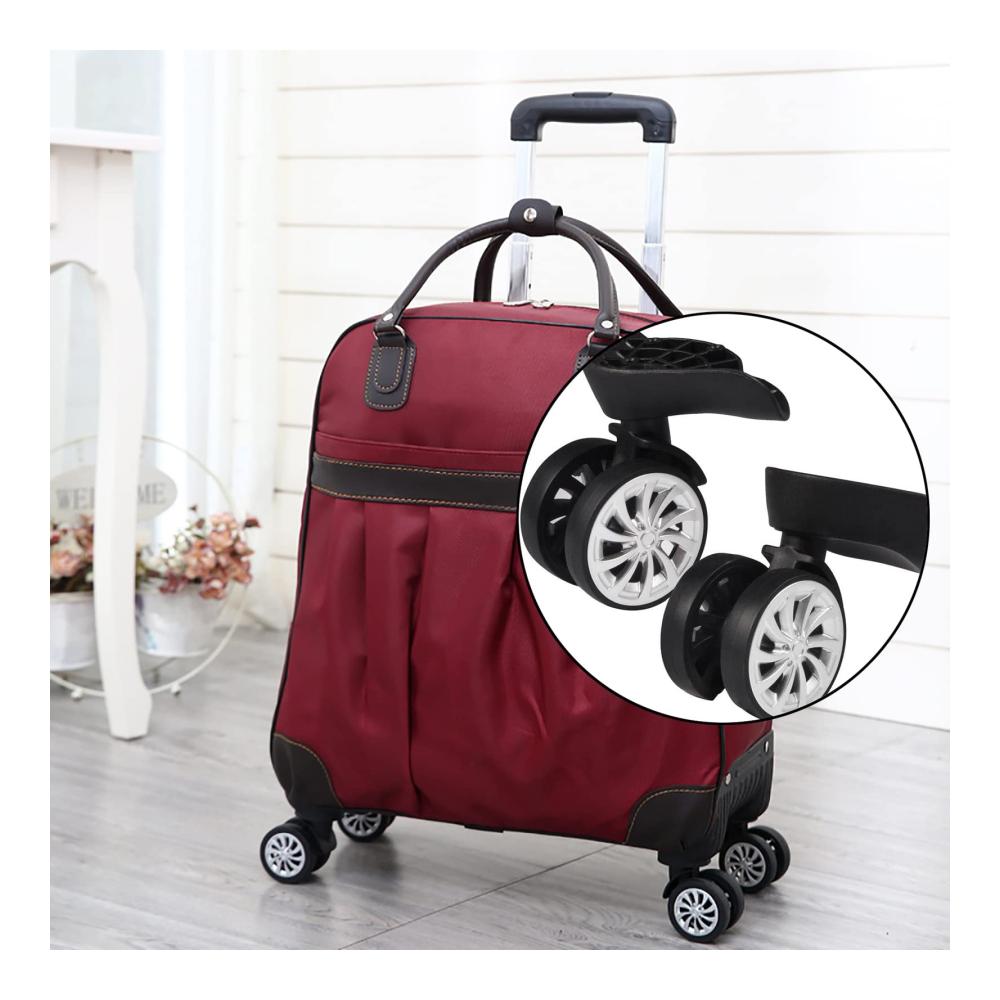 Dual Roller Wheels für Koffer - 2er Set Ersatzrollen Universal Swivel Casters für Trolley und Hartschalenkoffer - Gepäck Ersatzräder mit hoher Qualität