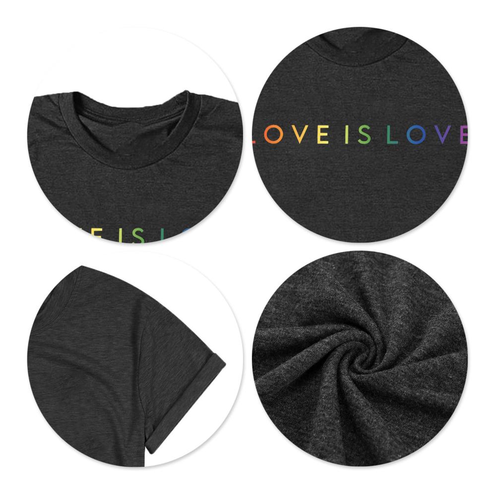 LGBT Damen T-Shirts Pride Month Fashion mit Regenbogen-Print
