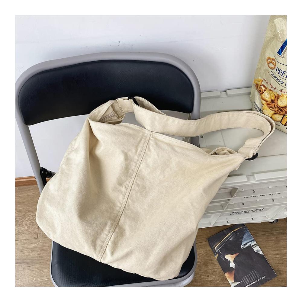 Japanische Harajuku Umhängetaschen Stilvolle Canvas Messenger mit Großraumdesign