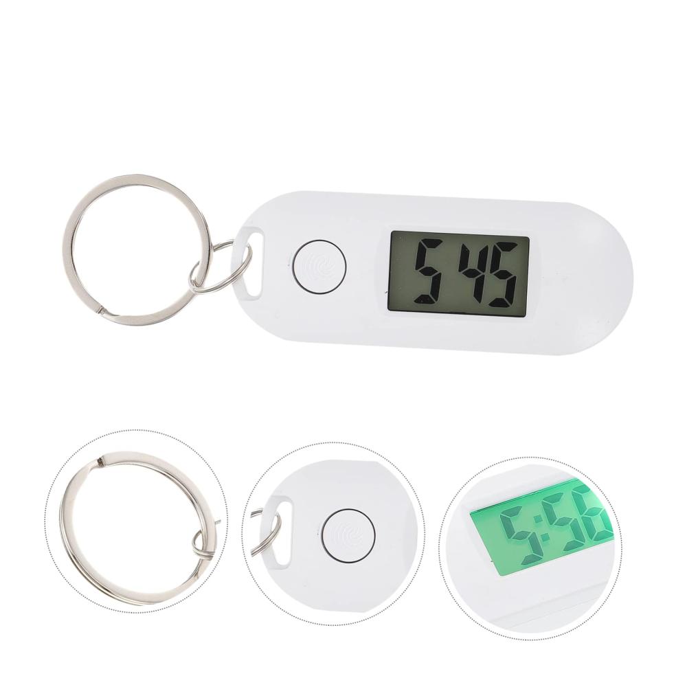 Digitale Schlüsselbunduhr für Studenten - Elektronische Taschenuhr mit Clip und Projektionsfunktion