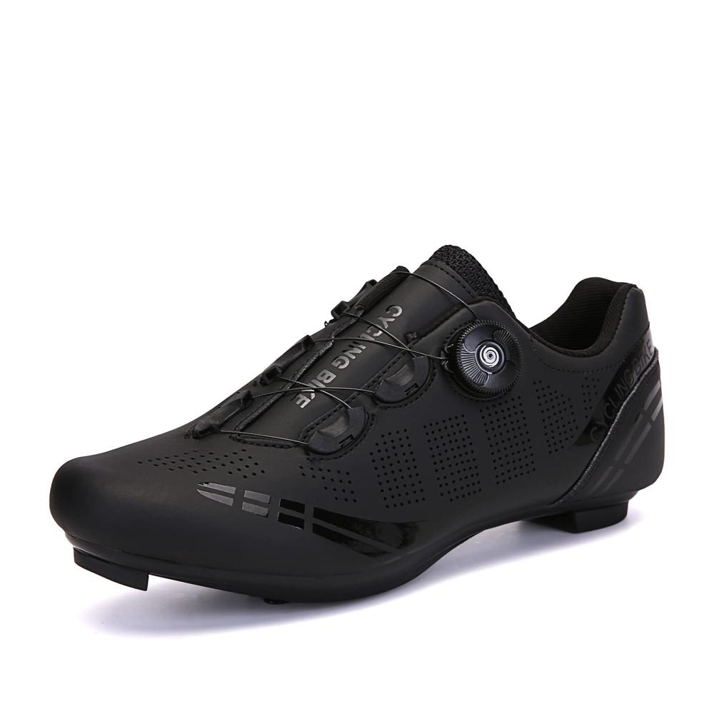 SPD Radsportschuhe für Männer und Frauen | Fahrradschuhe mit drehbarer Schuhschnalle | Atmungsaktive Schuhplatte | Kompatibel mit SPD-Indoor-Fahrradschuhen