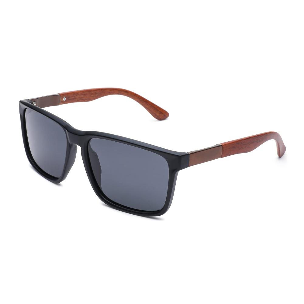 Polarisierte Rechteckige Sonnenbrille mit UV400 Schutz - Klassisches Design für Männer und Frauen ideal zum Fahren Angeln Reisen und Golfen
