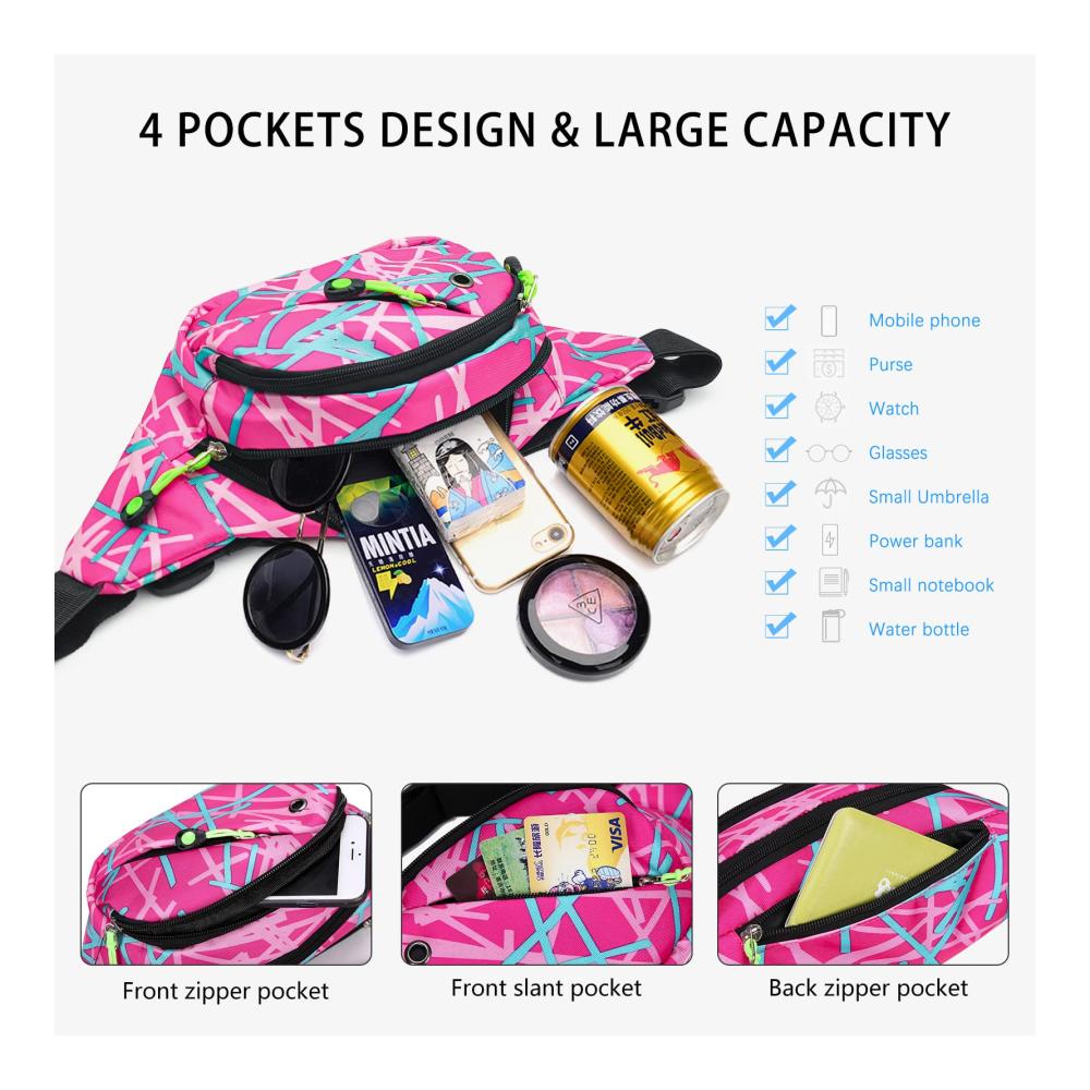 Mode-Hüfttaschen Long Keeper - Vielseitige Gürteltasche für Damen und Herren Große Fanny Pack für Running Sport und Reisen - Stylische Multifunktions-Brusttasche