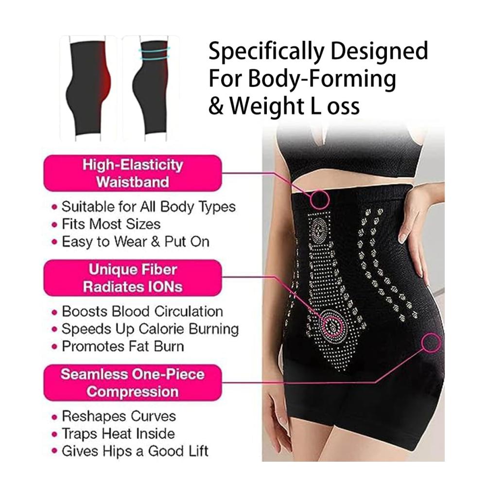 Hohe Taille Miederslips 2pcs für Frauen - Bauchkontrolle & Körperformung mit Graphene Honeycomb Technologie