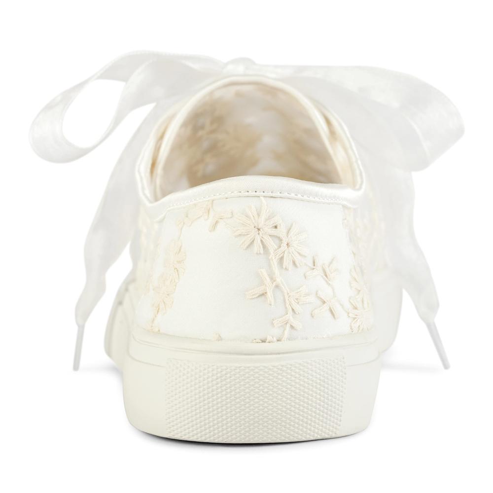 Hochzeits-Sneaker 8835 mit Spitze – Braut Tennisschuhe in bequemen Flats für die perfekte Hochzeit