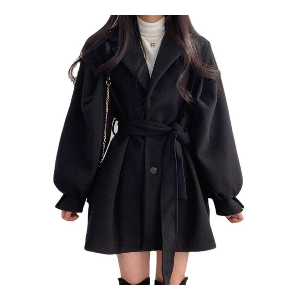 Damen Trenchcoat für den Herbst und Winter | Mittellanger gesteppter Mantel mit Windbreaker | Stilvoller Damenmantel | Kurze Jacke mit Kapuze für Frauen