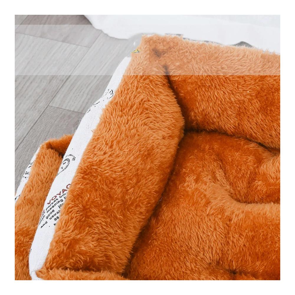 Großes Hundebett - Komfortables Haustier-Nest für Hunde und Katzen - Strickmützen-Design Warmes Schlafmatratze für kleine bis mittelgroße Hunde Welpen und Kätzchen