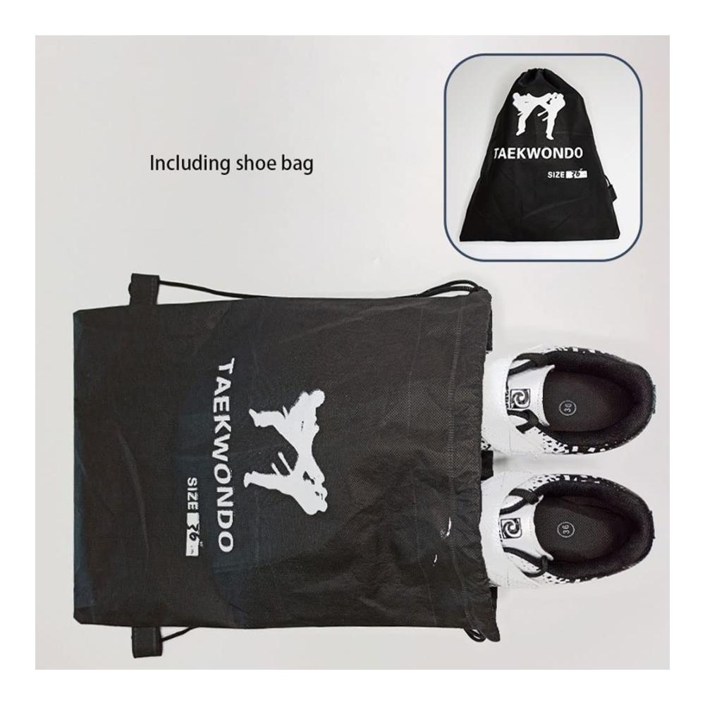 Taekwondo Schuhe - Leichte Kampfsportschuhe für Männer und Frauen | Atmungsaktiv rutschfest ideal für Boxen Kung Fu Taichi | Weiß - Größe 36