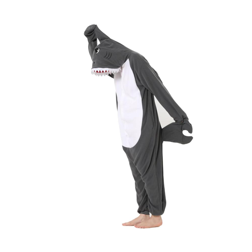 Hai-Schlafanzug für Erwachsene | Gemütlicher Haikostüm Overall mit Schlafsack | Pyjama für Cosplay-Nächte