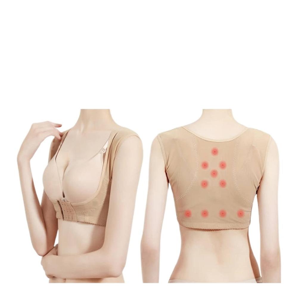 Shapewear Rückenkorrektor mit 12 Magneten für Frauen – Verstellbare Bruststütze für unsichtbare Haltungskorrektur Gesundheit und Entspannung