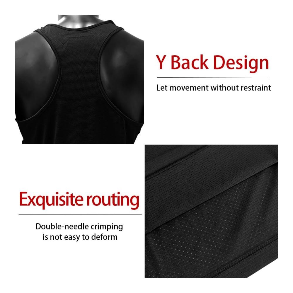 Herren Sport Stringer Tank Top für Bodybuilding und Fitnessstudio - Quick Dry Ideal für Tägliches Training