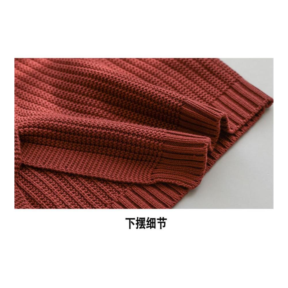 Ärmellose Strickweste für Frauen - Rundhals Pullover mit Einreiher und Taschen Casual Loose Fit