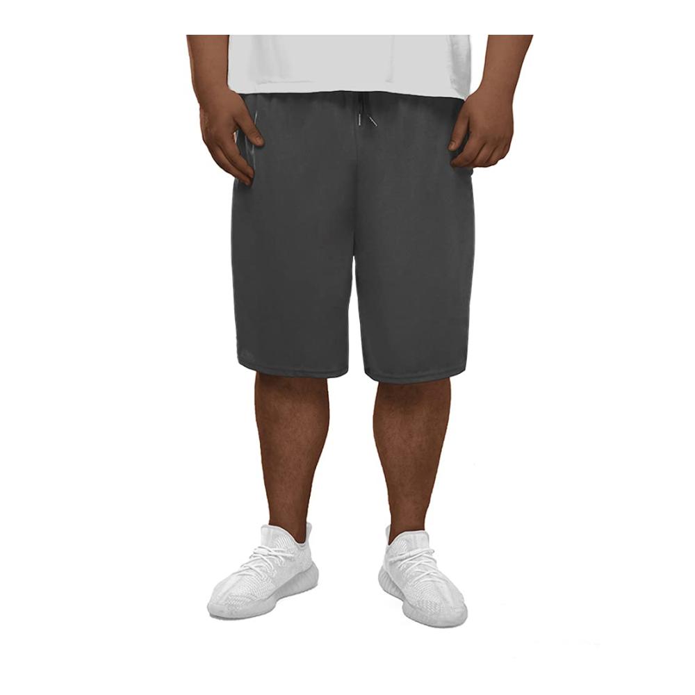 Herren Basketball-Shorts XL-8X - Leichte Active Athletic Shorts mit Dry-Fit für Training und Workout Reißverschlusstaschen inklusive