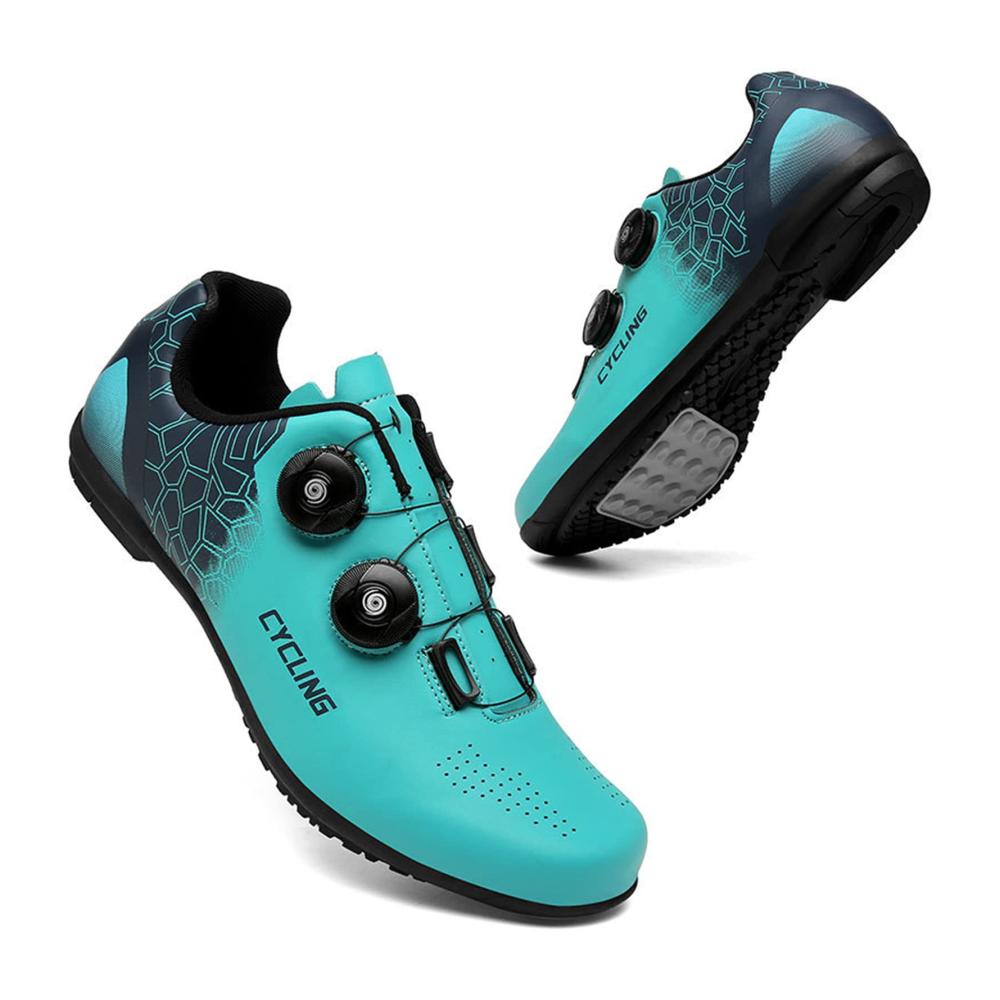 Mountain Road Bike Schuhe - Hochleistungs Radsportschuhe für Unisex Radfahren Sport und mehr (Größe 45 Blau