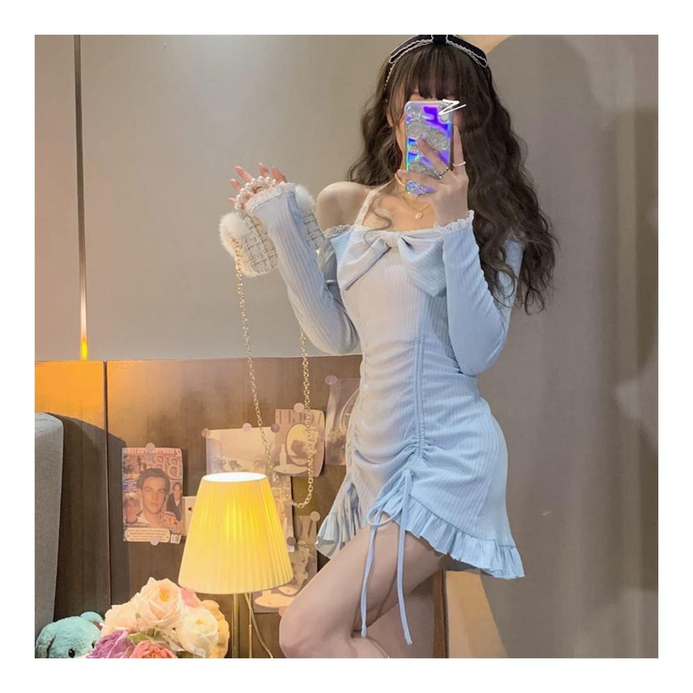 Pareos & Strandkleider für Frauen 2023 Kawaii süße Rüschen Lolita-Style Lace Robe für den Frühling