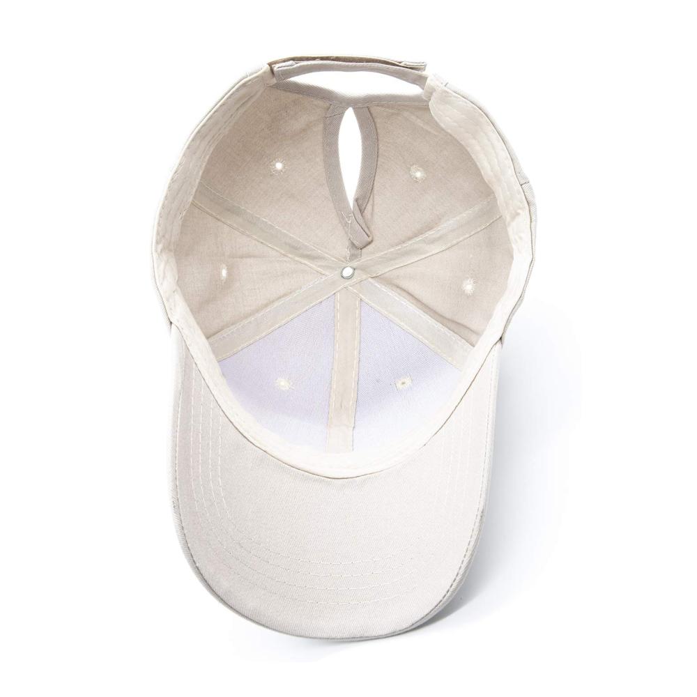 Sommer Baseball Cap für Damen mit Zopf-Öffnung | Hochwertige Baumwolle | Sonnenschutz Hip-Hop Cap für Pferdeschwanz | Ruyosn Basecap